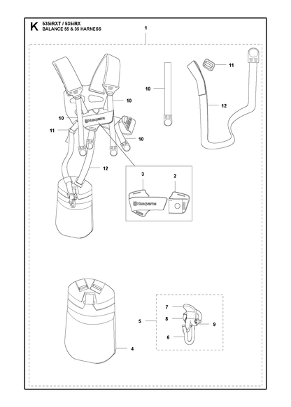 Husqvarna 502023801 onderdelentekening - positie 8