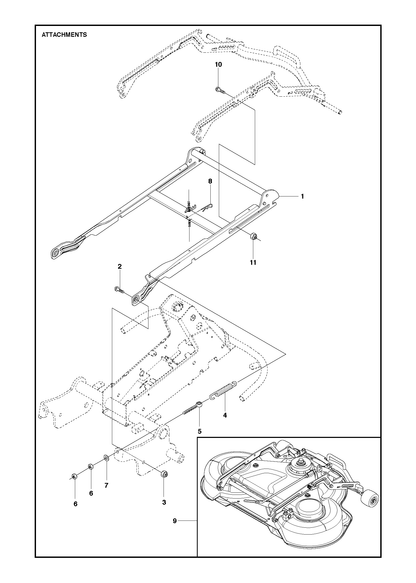 Husqvarna 578177402 onderdelentekening - positie 1