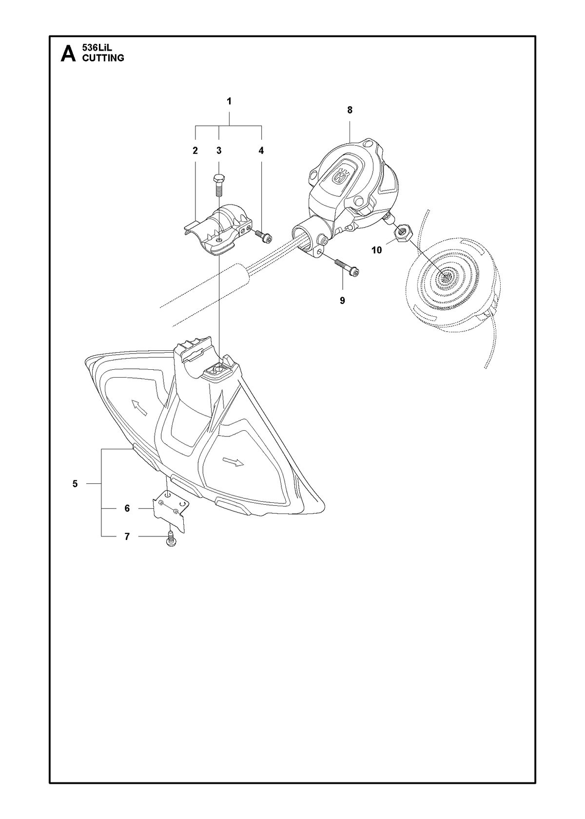 Husqvarna 577022103 onderdelentekening - positie 8