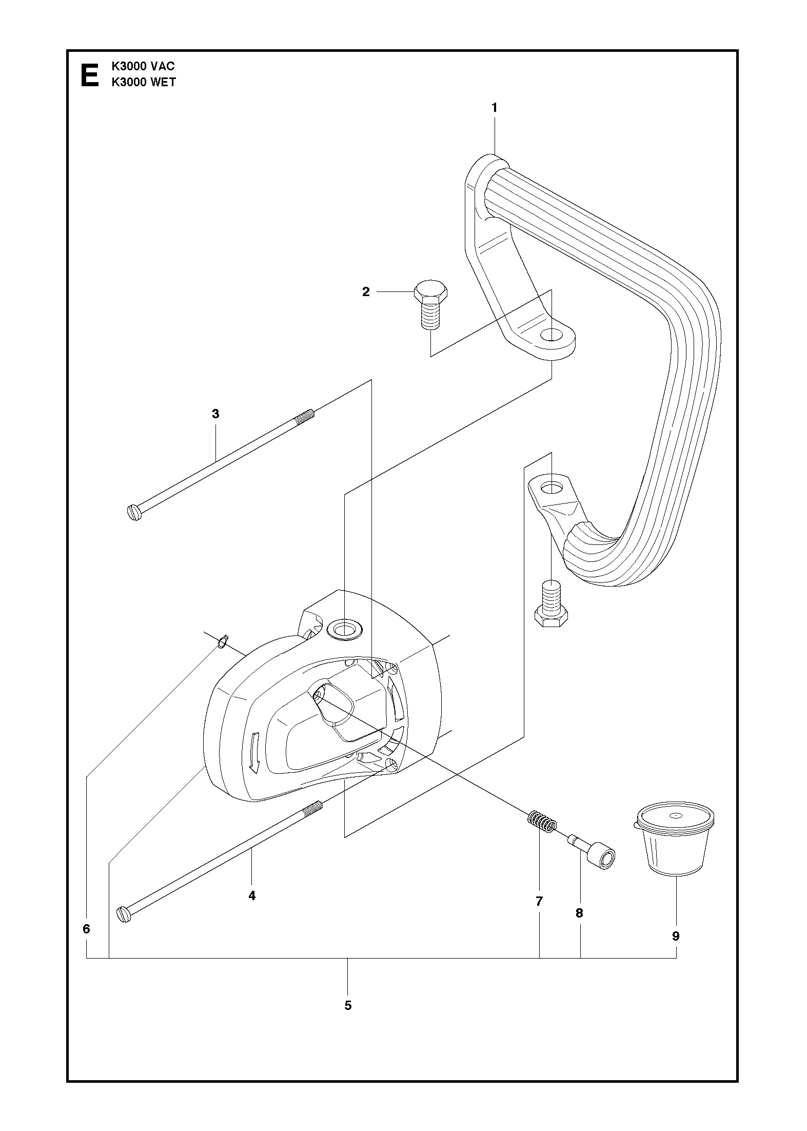 Husqvarna 506150303 onderdelentekening - positie 1
