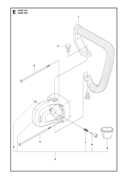 Husqvarna 506150303 onderdelentekening - positie 1