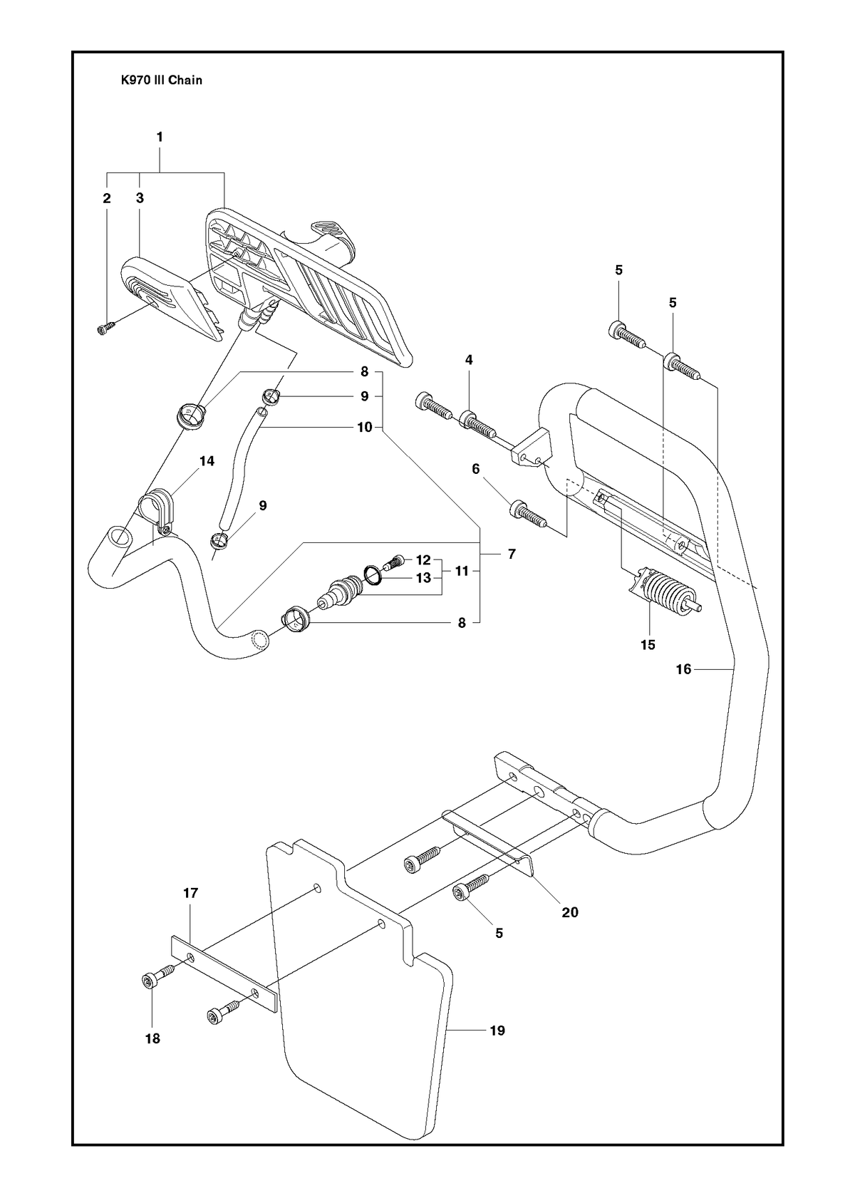 Husqvarna 523032701 onderdelentekening - positie 16
