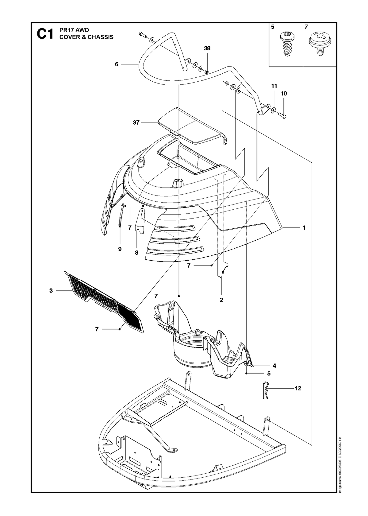 Husqvarna 721845401 onderdelentekening - positie 10