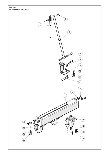 Husqvarna 534513201 onderdelentekening - positie 9
