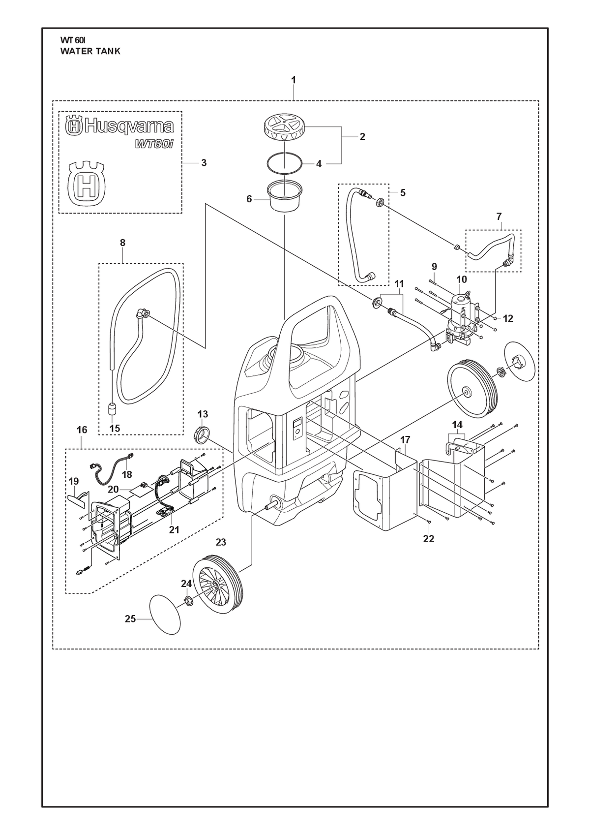 Husqvarna 548932601 onderdelentekening - positie 16
