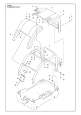 Husqvarna 594142601 onderdelentekening - positie 1