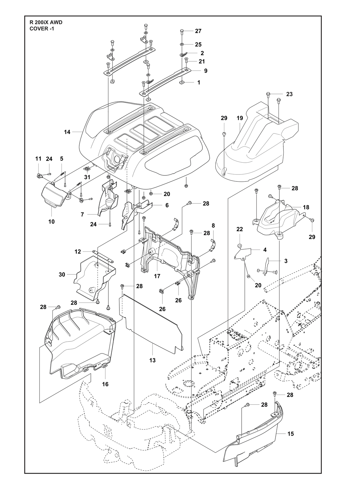 Husqvarna 534979501 onderdelentekening - positie 7