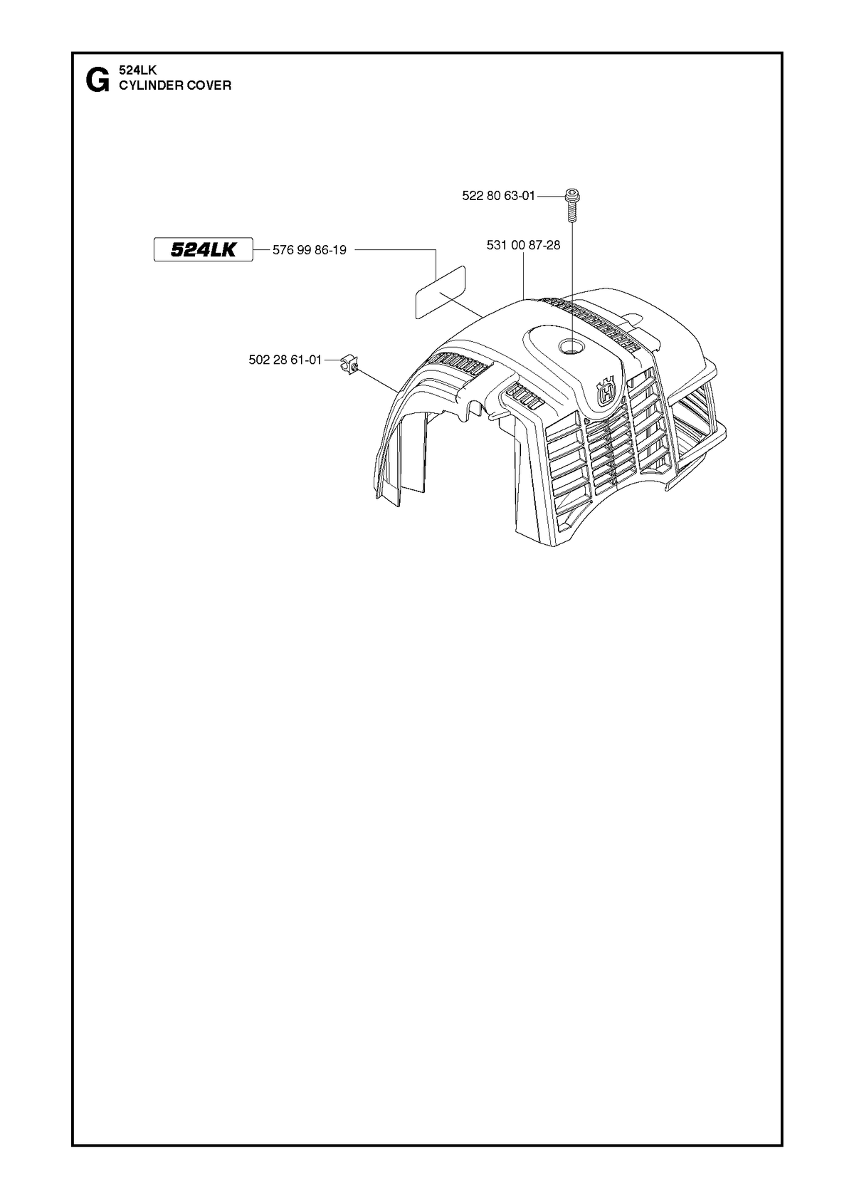 Husqvarna 576998619 onderdelentekening - positie 4