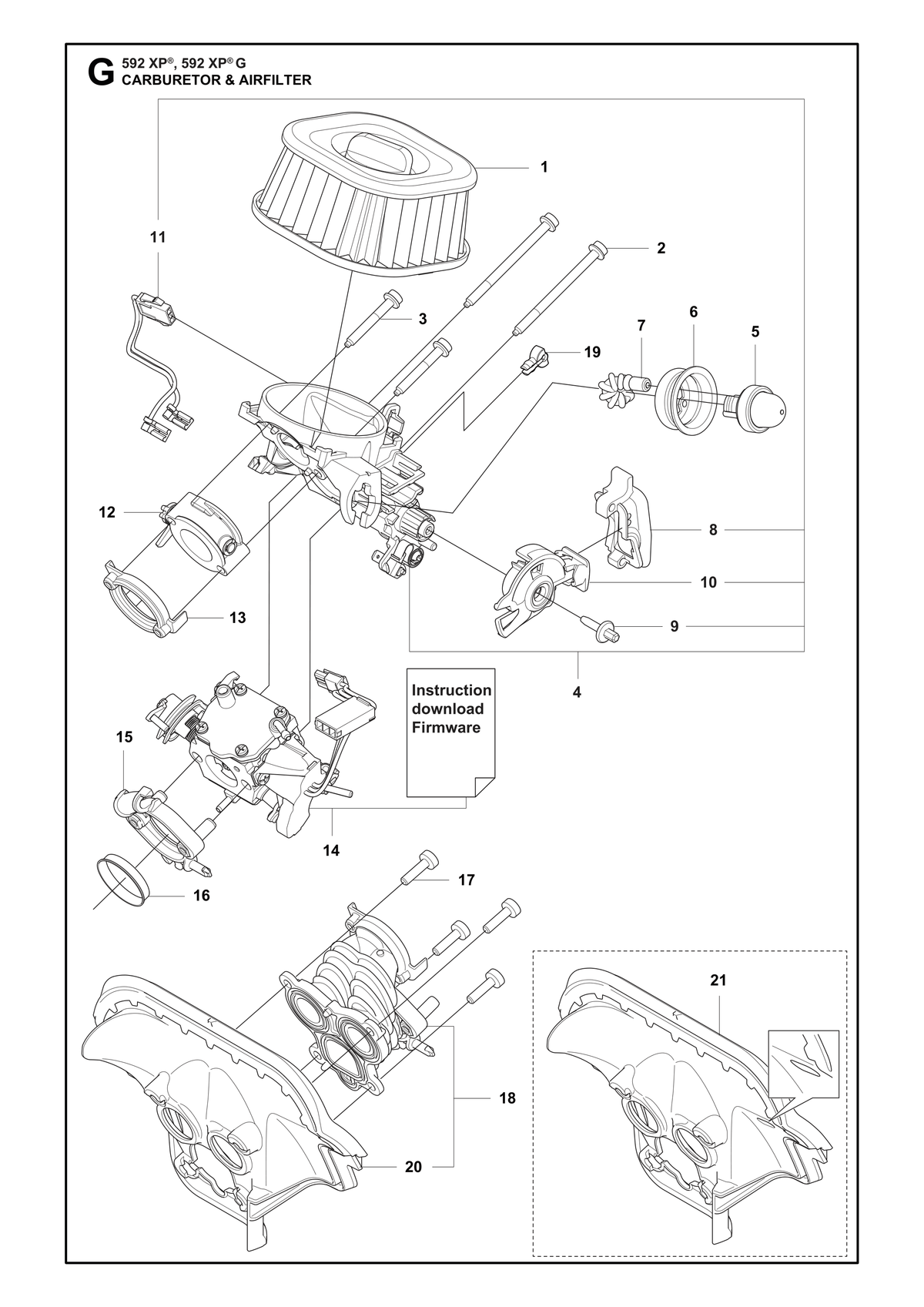 Husqvarna 593273001 onderdelentekening - positie 15