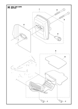 Husqvarna 511386801 onderdelentekening - positie 1