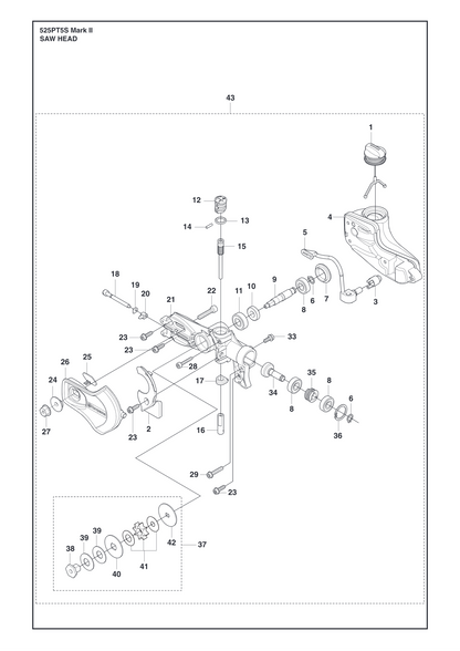 Husqvarna 501652501 onderdelentekening - positie 26
