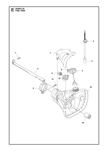Husqvarna 504113201 onderdelentekening - positie 3