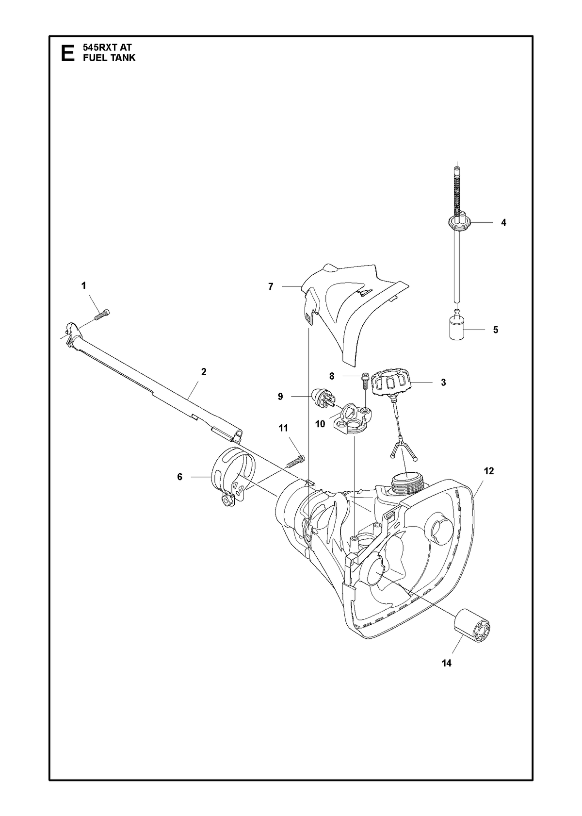 Husqvarna 580770801 onderdelentekening - positie 12