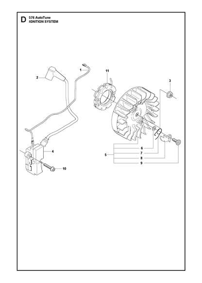 Husqvarna 510115802 onderdelentekening - positie 4