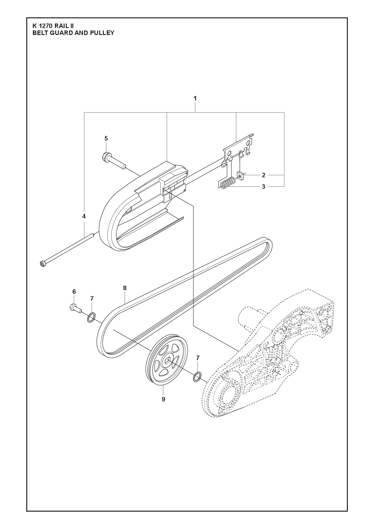 Husqvarna 506279207 onderdelentekening - positie 1
