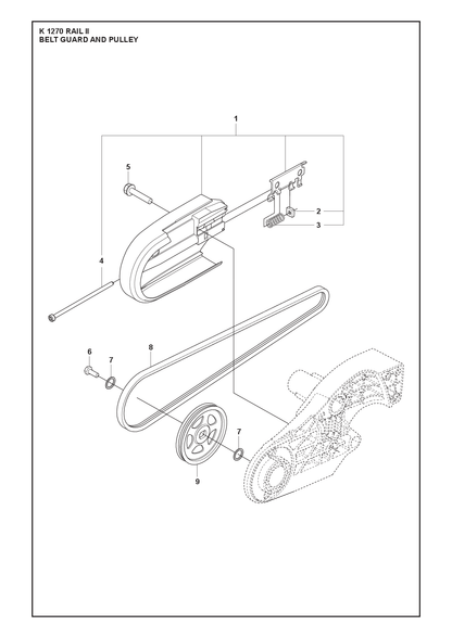 Husqvarna 506279216 onderdelentekening - positie 1