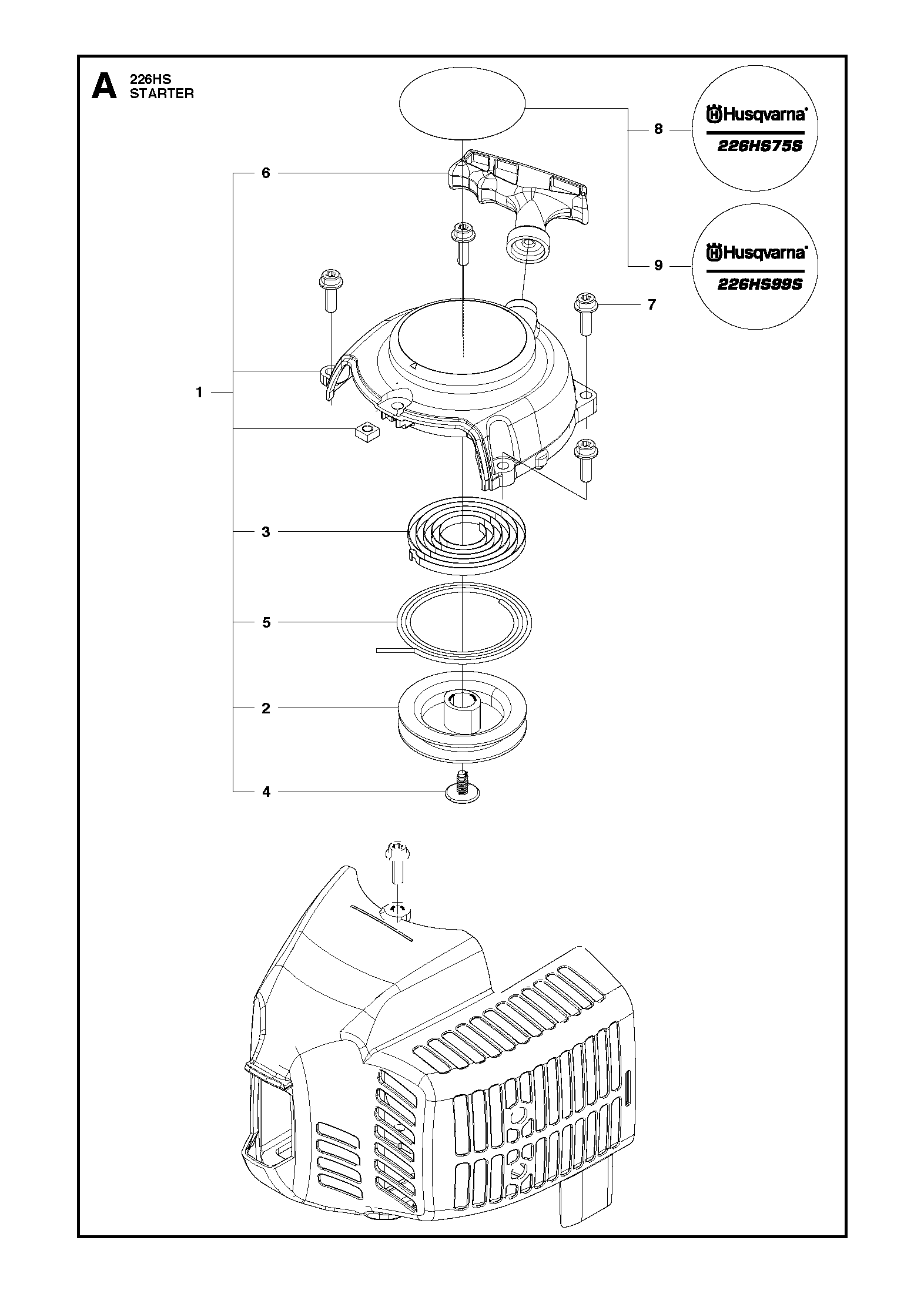 Husqvarna 506614701 onderdelentekening - positie 6