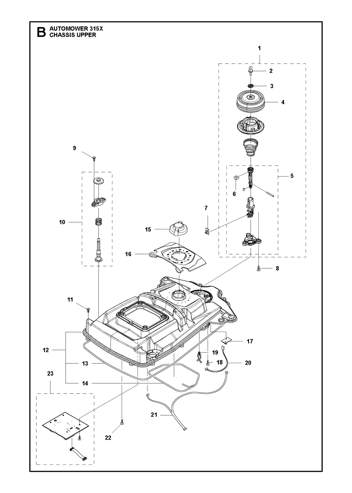 Husqvarna 587986502 onderdelentekening - positie 15