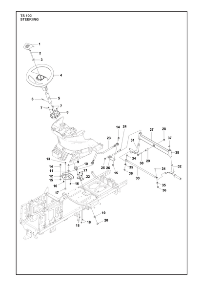 Husqvarna 504457301 onderdelentekening - positie 19