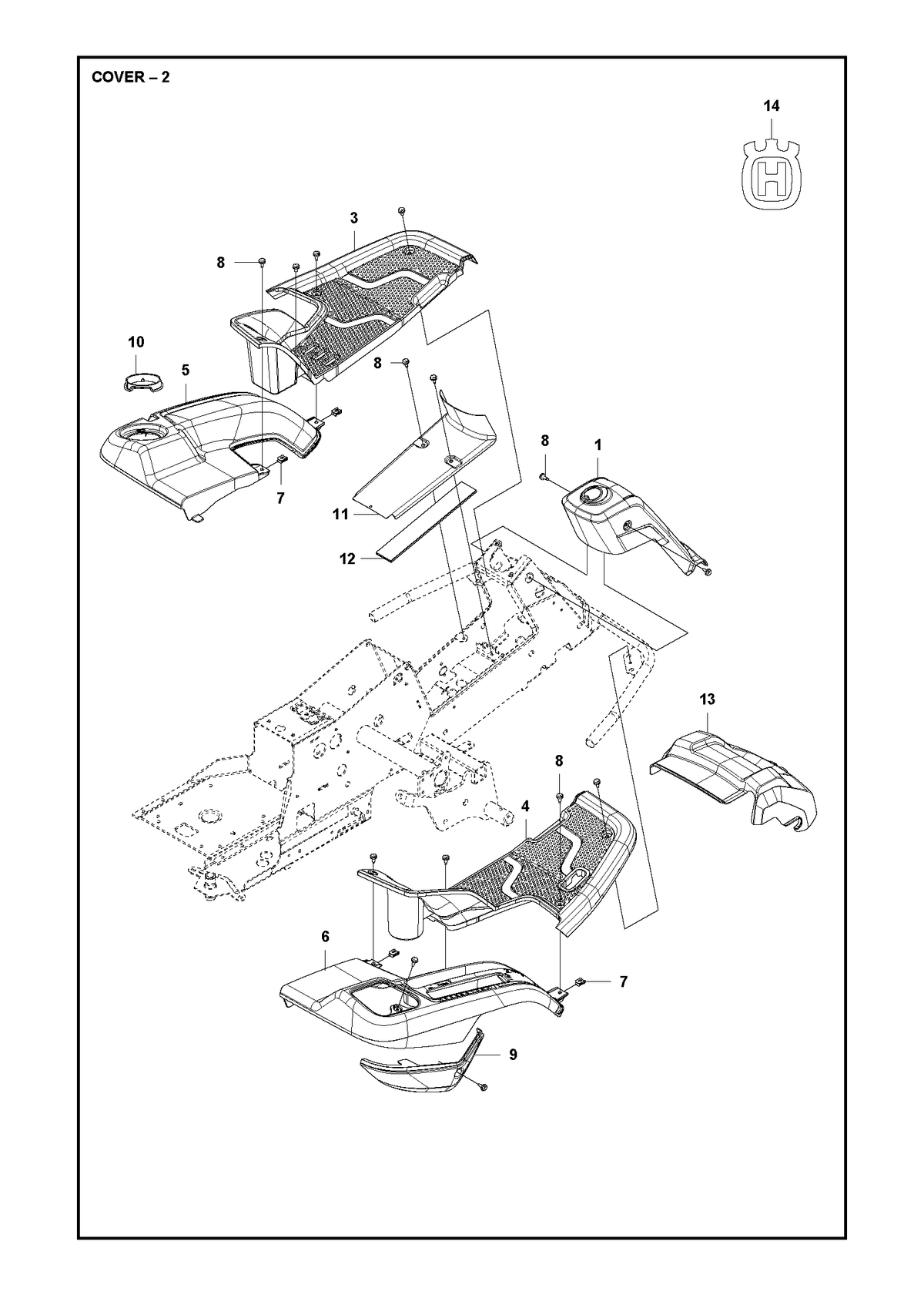 Husqvarna 584260101 onderdelentekening - positie 12