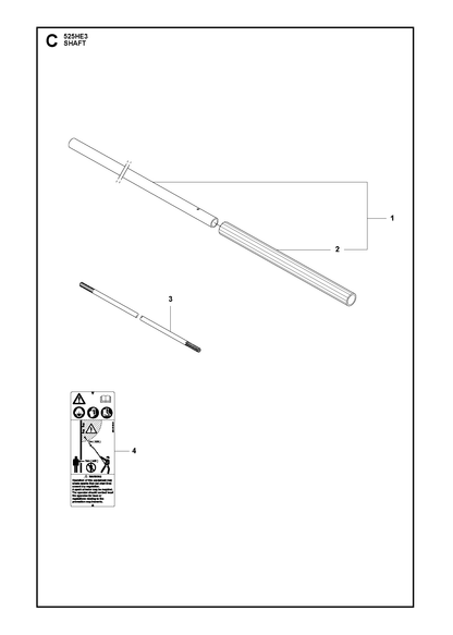 Husqvarna 537085505 onderdelentekening - positie 2