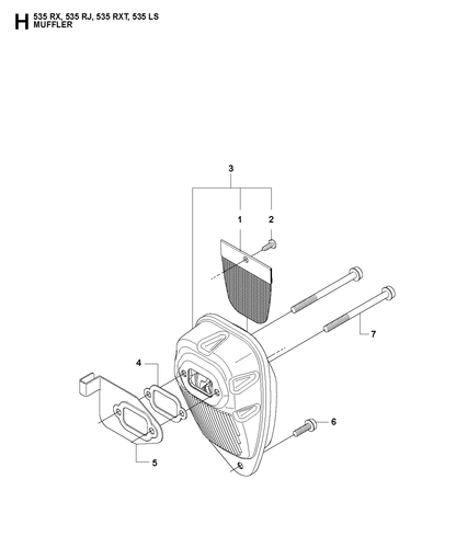 Husqvarna 503202963 onderdelentekening - positie 7