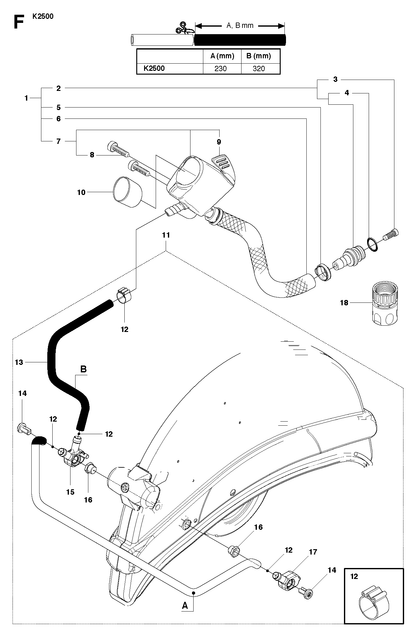 Husqvarna 504634401 onderdelentekening - positie 15