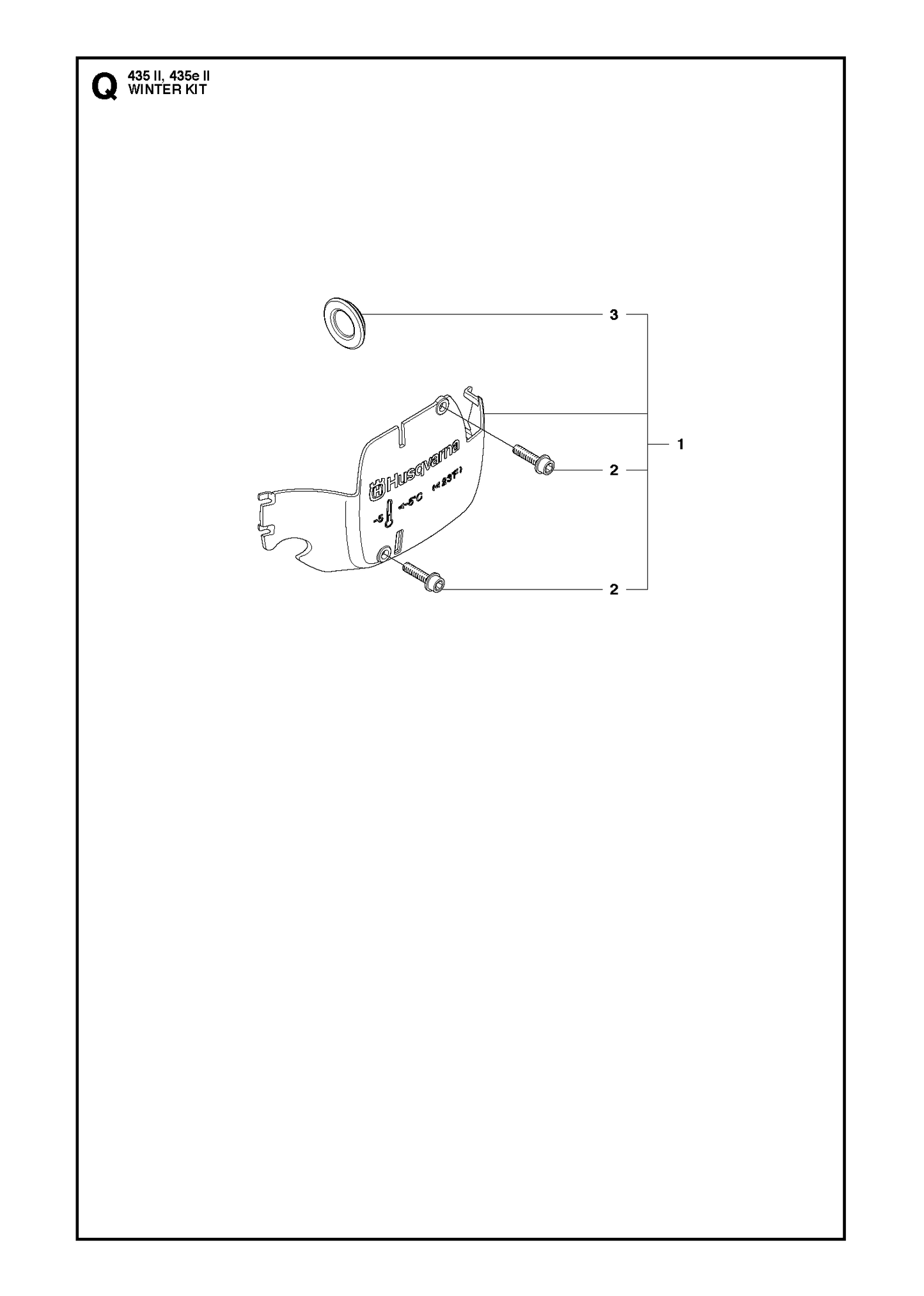 Husqvarna 503405901 onderdelentekening - positie 3