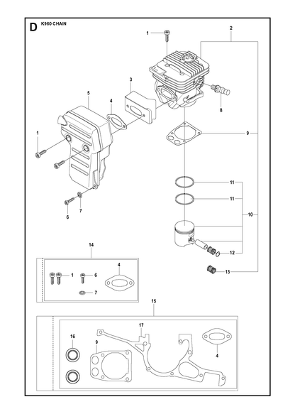 Husqvarna 506372801 onderdelentekening - positie 5