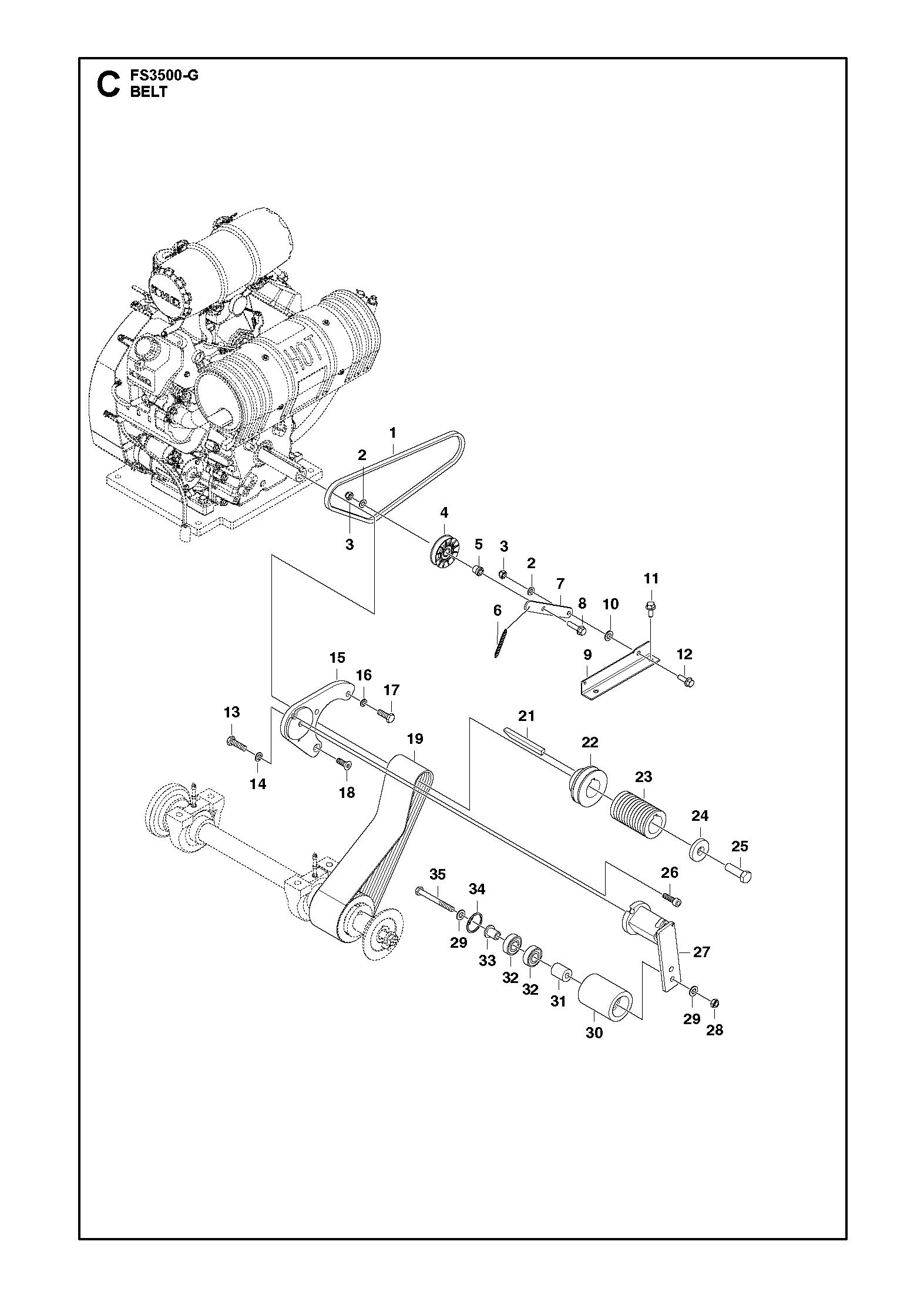Husqvarna 501939701 onderdelentekening - positie 18