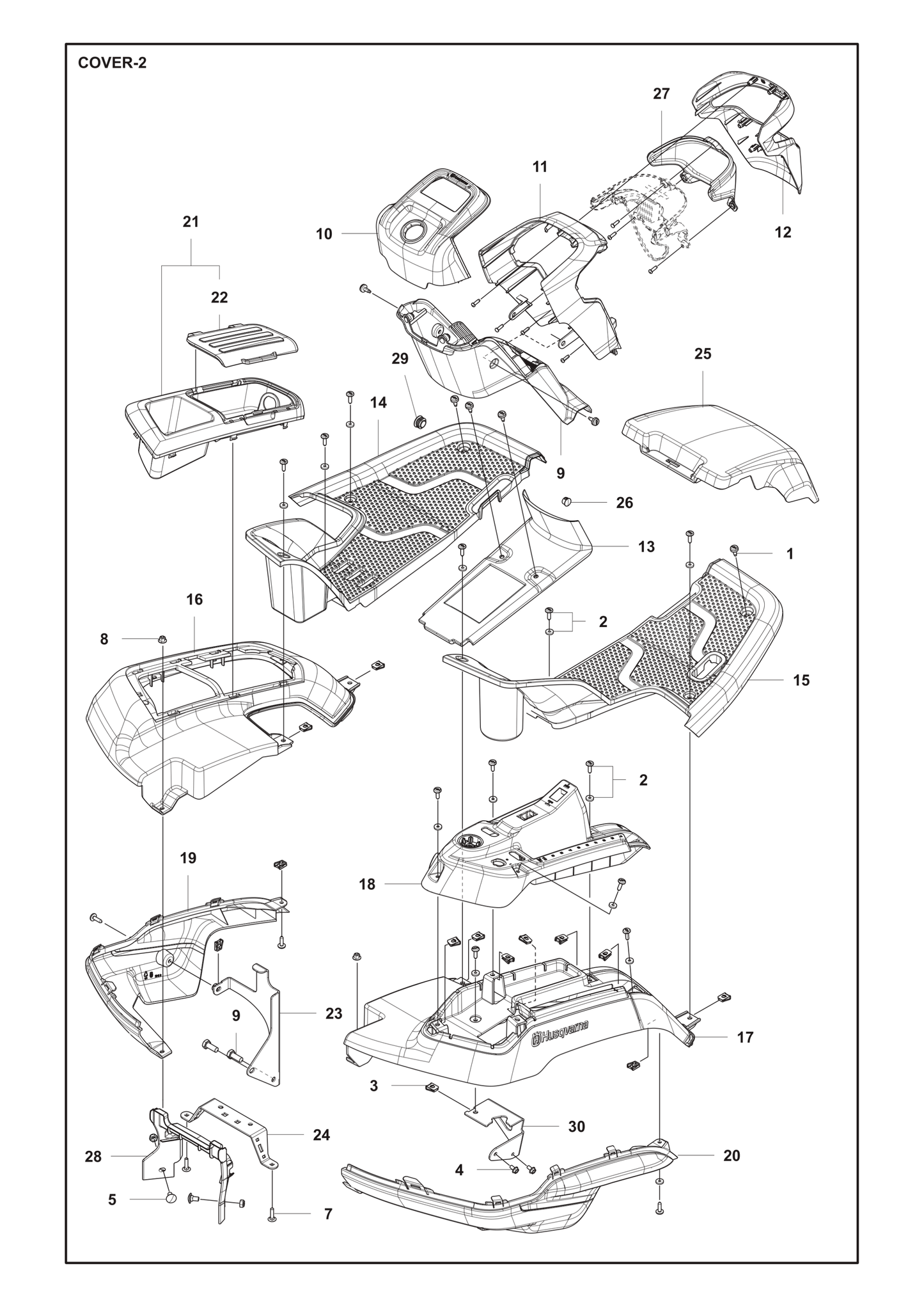 Husqvarna 506810102 onderdelentekening - positie 29