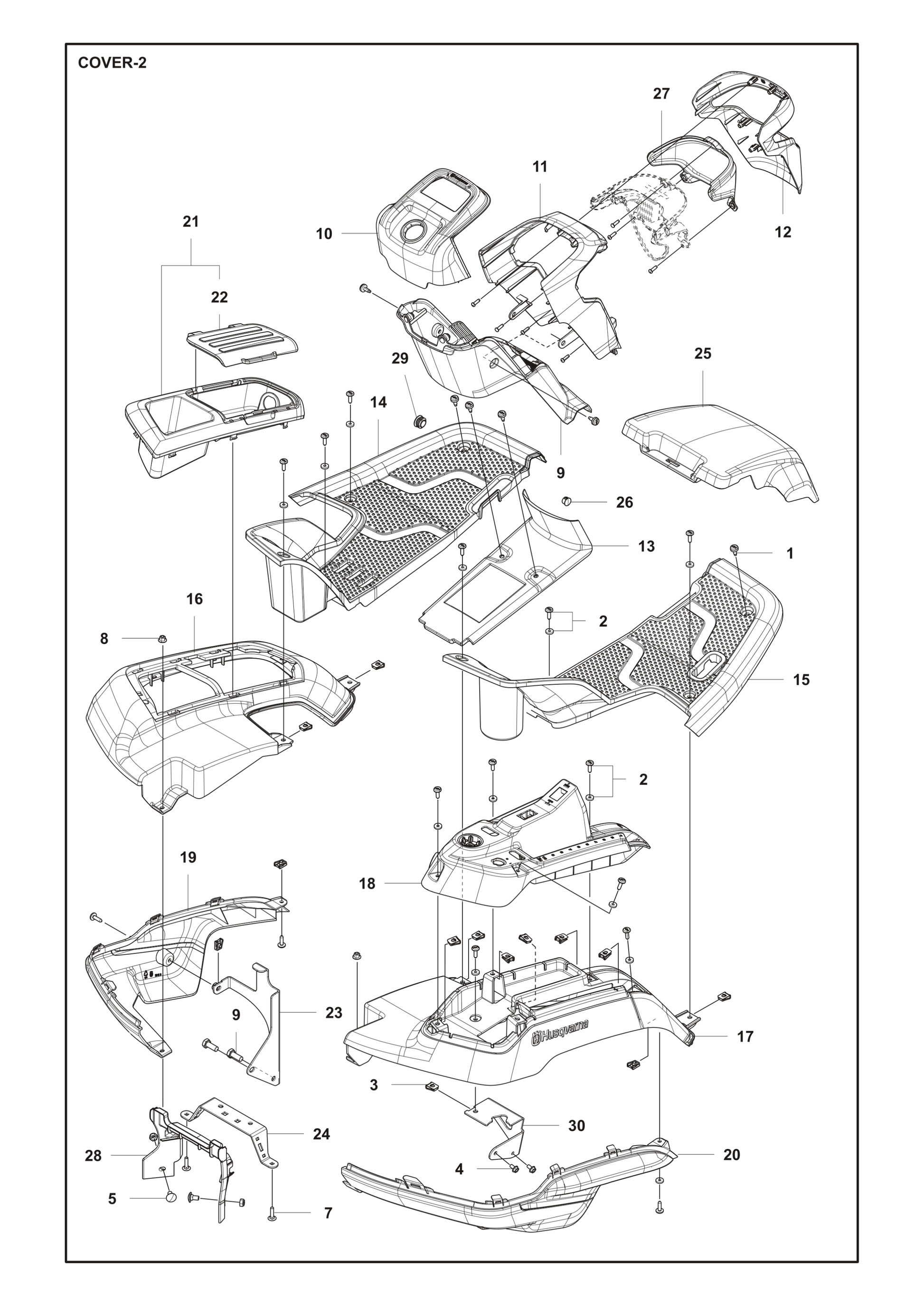 Husqvarna 506810102 onderdelentekening - positie 29