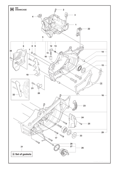 Husqvarna 505201101 onderdelentekening - positie 6