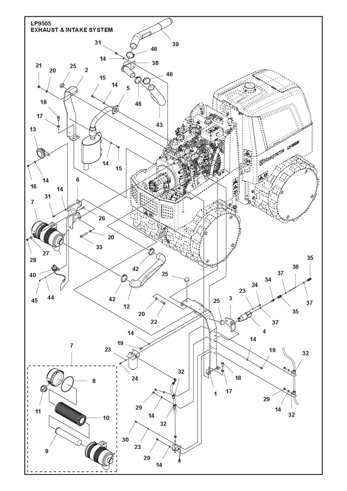 Husqvarna 597449402 onderdelentekening - positie 10
