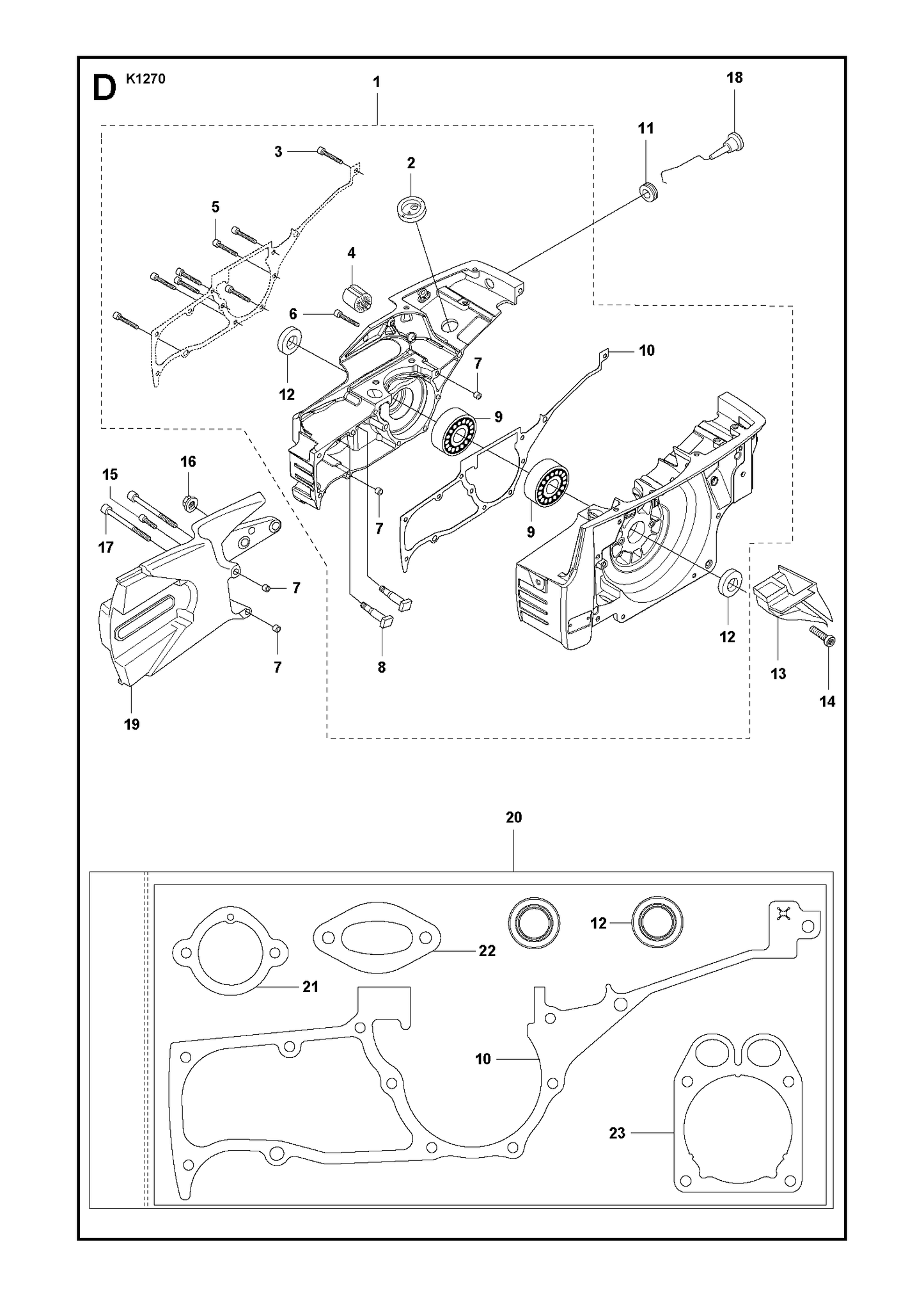 Husqvarna 506241405 onderdelentekening - positie 19
