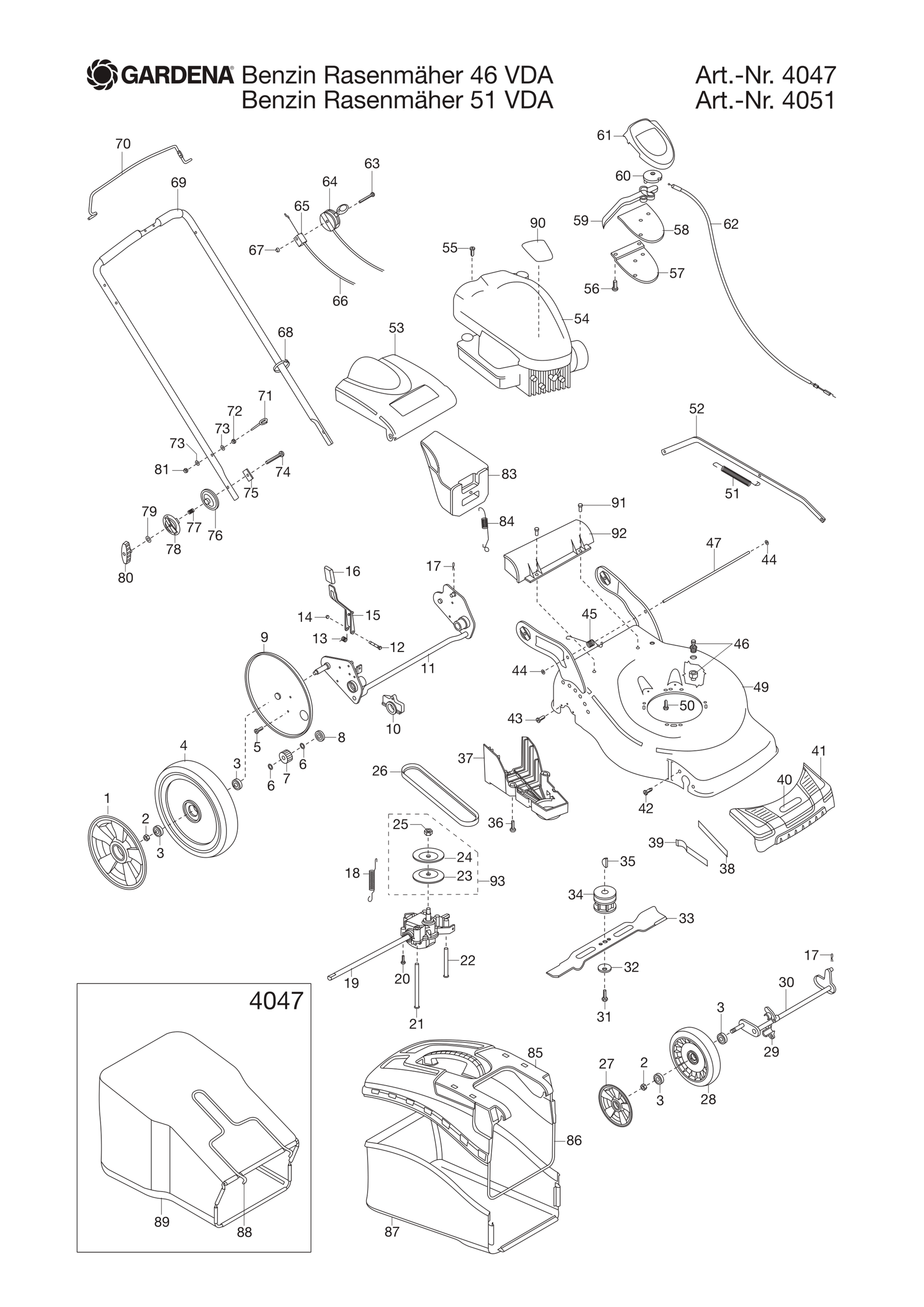 Husqvarna 504541403 onderdelentekening - positie 19