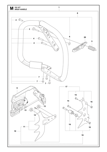 Husqvarna 529742902 onderdelentekening - positie 17