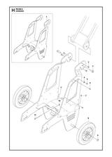 Husqvarna 597144701 onderdelentekening - positie 1