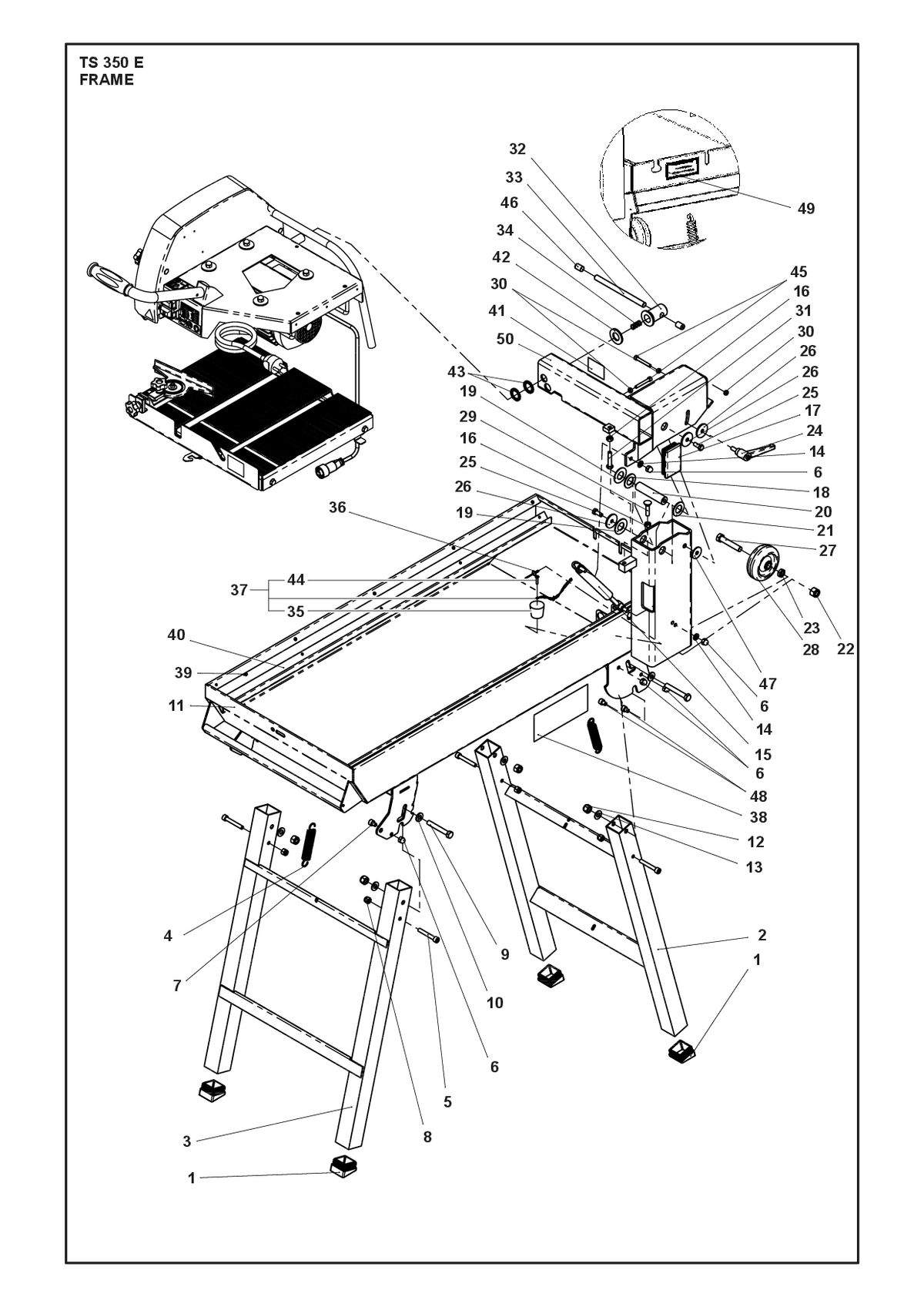 Husqvarna 543069972 onderdelentekening - positie 40