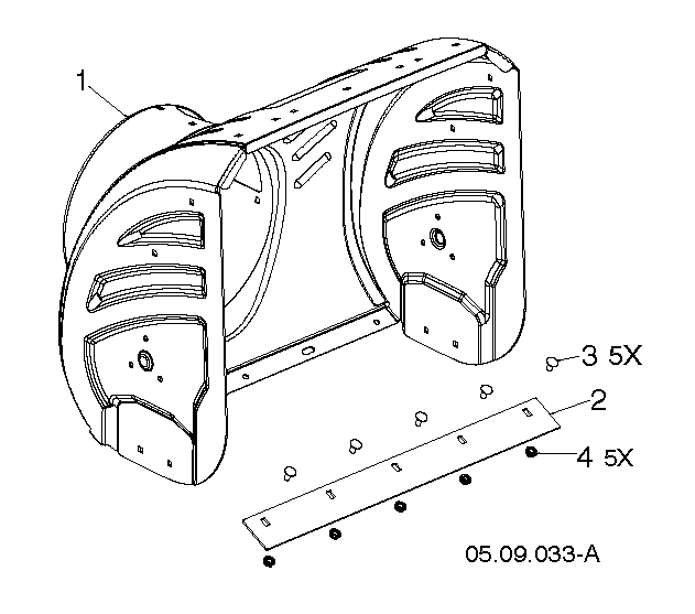 Husqvarna 588610239 onderdelentekening - positie 1