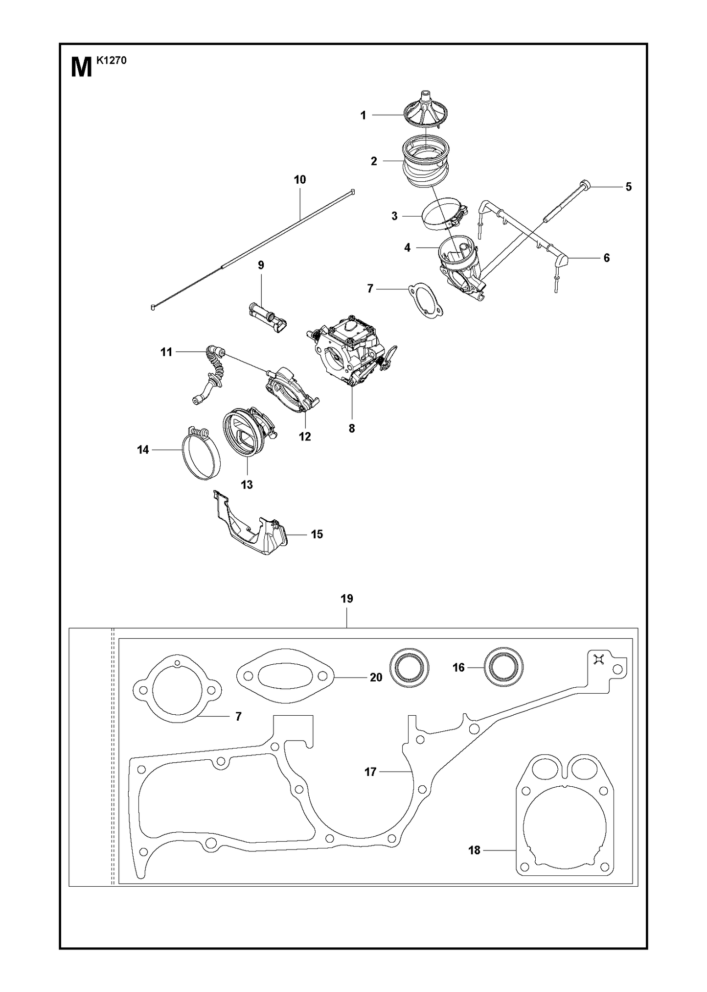 Husqvarna 506289802 onderdelentekening - positie 10