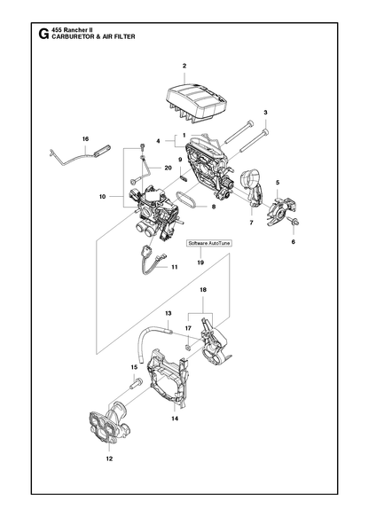 Husqvarna 503400601 onderdelentekening - positie 13