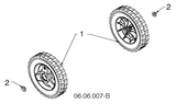 Husqvarna 532435417 onderdelentekening - positie 2