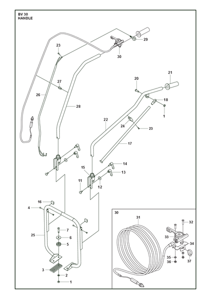 Husqvarna 595461102 onderdelentekening - positie 18