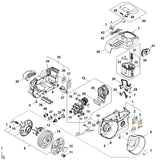 STIHL RA014009410 Accuschacht positie 30 technische tekening