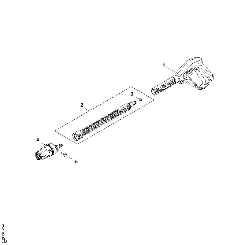 STIHL RA015300700 multifunctionele sproeier positie 4 technische tekening