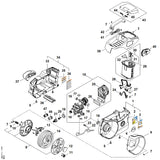 STIHL RA016703600 Wateraansluiting positie 21 technische tekening