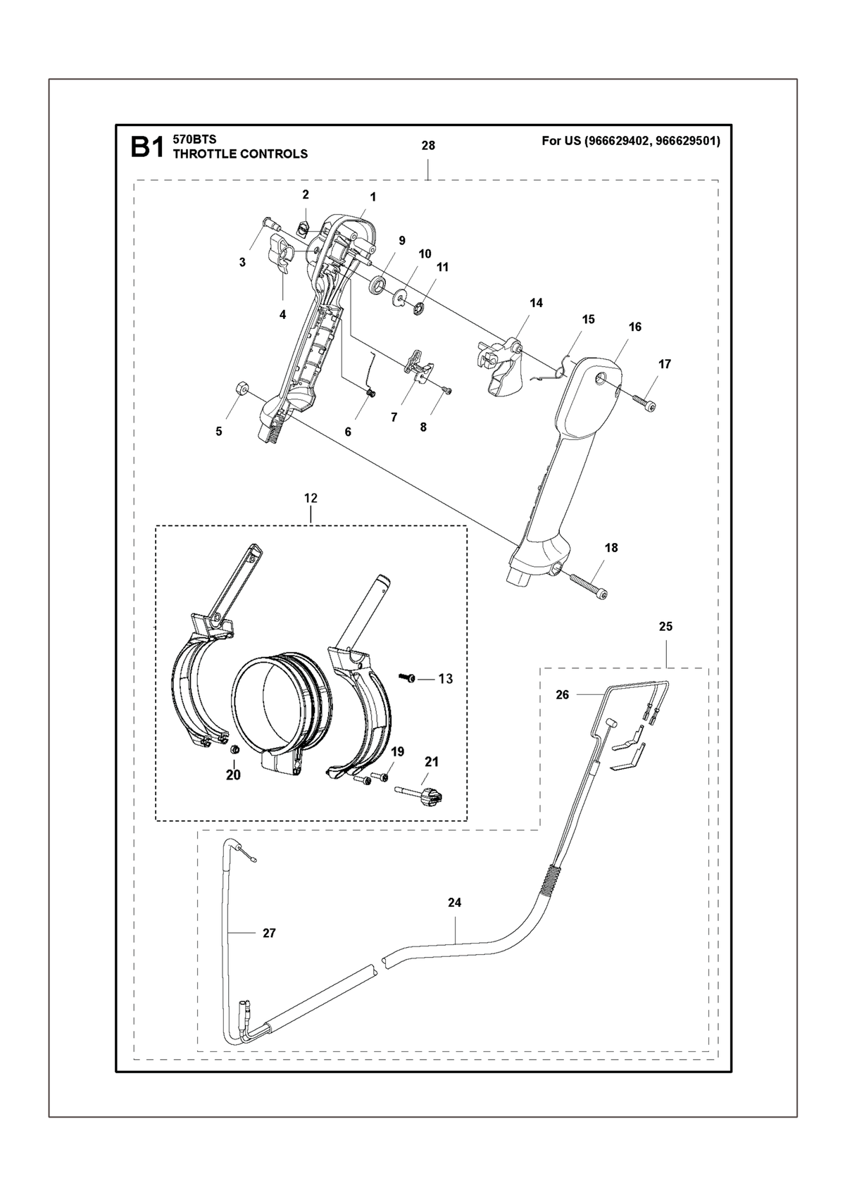 Husqvarna 576785601 onderdelentekening - positie 25