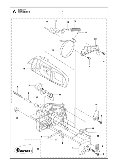 Husqvarna 582799901 onderdelentekening - positie 16