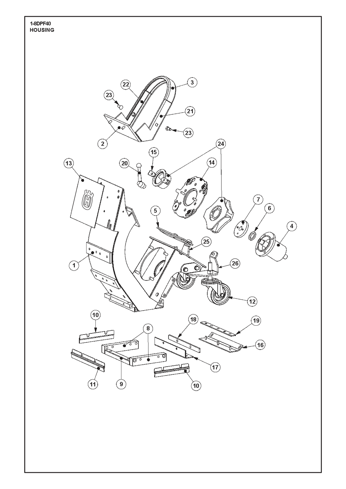 Husqvarna 533495202 onderdelentekening - positie 14